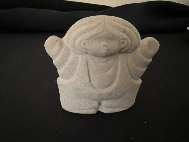 Twee Marbell Stone Art Belgium Elephant en Meisje, Ophalen of Verzenden