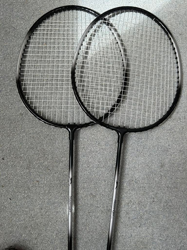 Badmintonset met Slazenger rackets, Sport en Fitness, Badminton, Ophalen, Zo goed als nieuw, Racket(s)