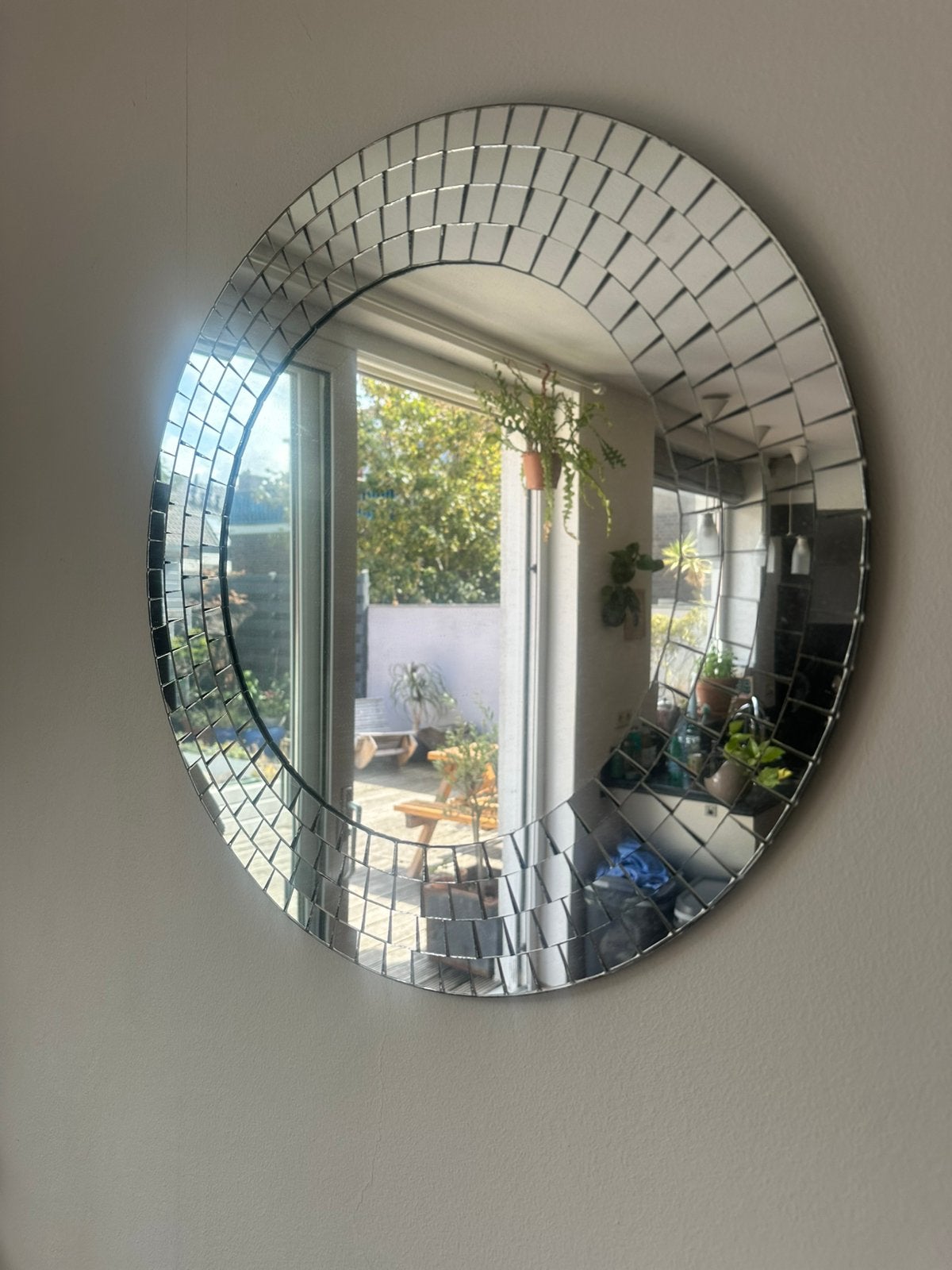 IKEA | Discospiegel, Huis en Inrichting, Woonaccessoires | Spiegels, Ophalen, Rond, Zo goed als nieuw, Minder dan 100 cm