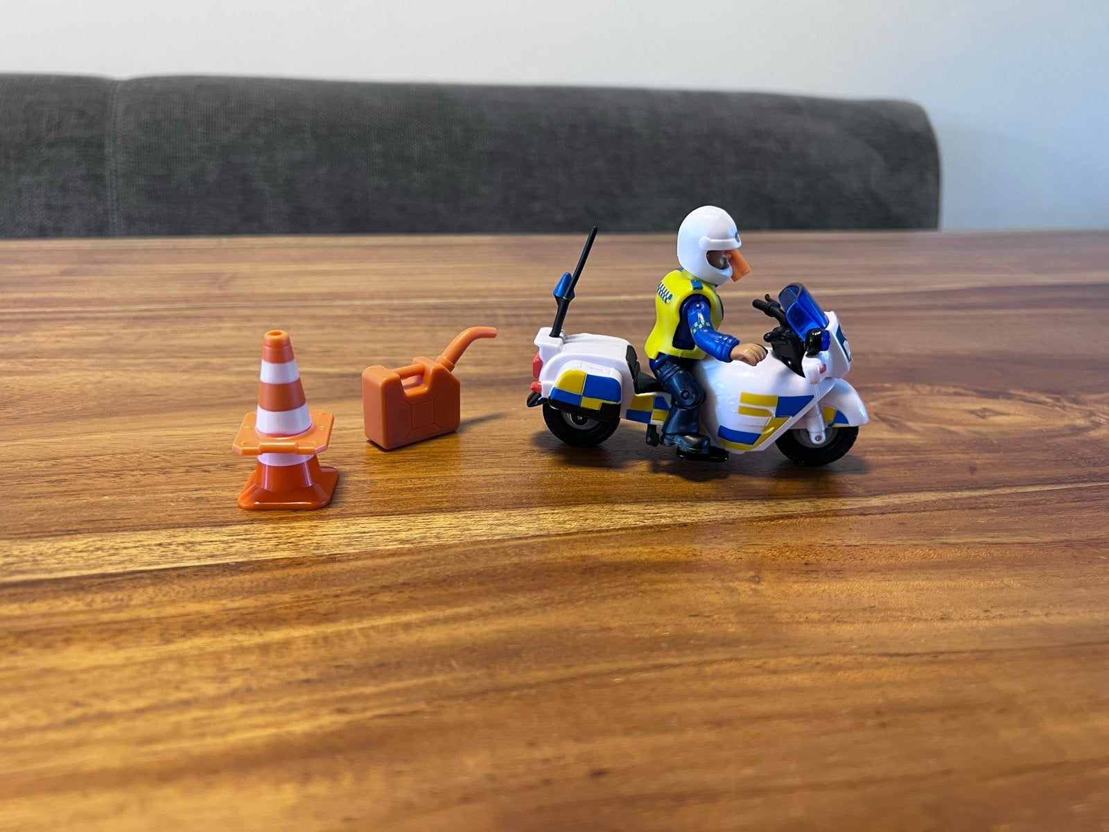 brandweerman Sam politie motor met agent en accessoires, Ophalen of Verzenden, Gebruikt, Jongen of Meisje