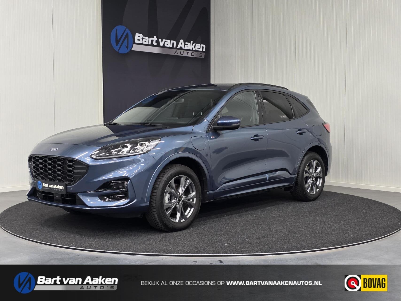 Ford Kuga 2.5 PHEV ST-Line X 225pk B&O Stoel/stuur/voorruit, Auto's, Dealer onderhouden, Gebruikt, Zwart, 4 cilinders