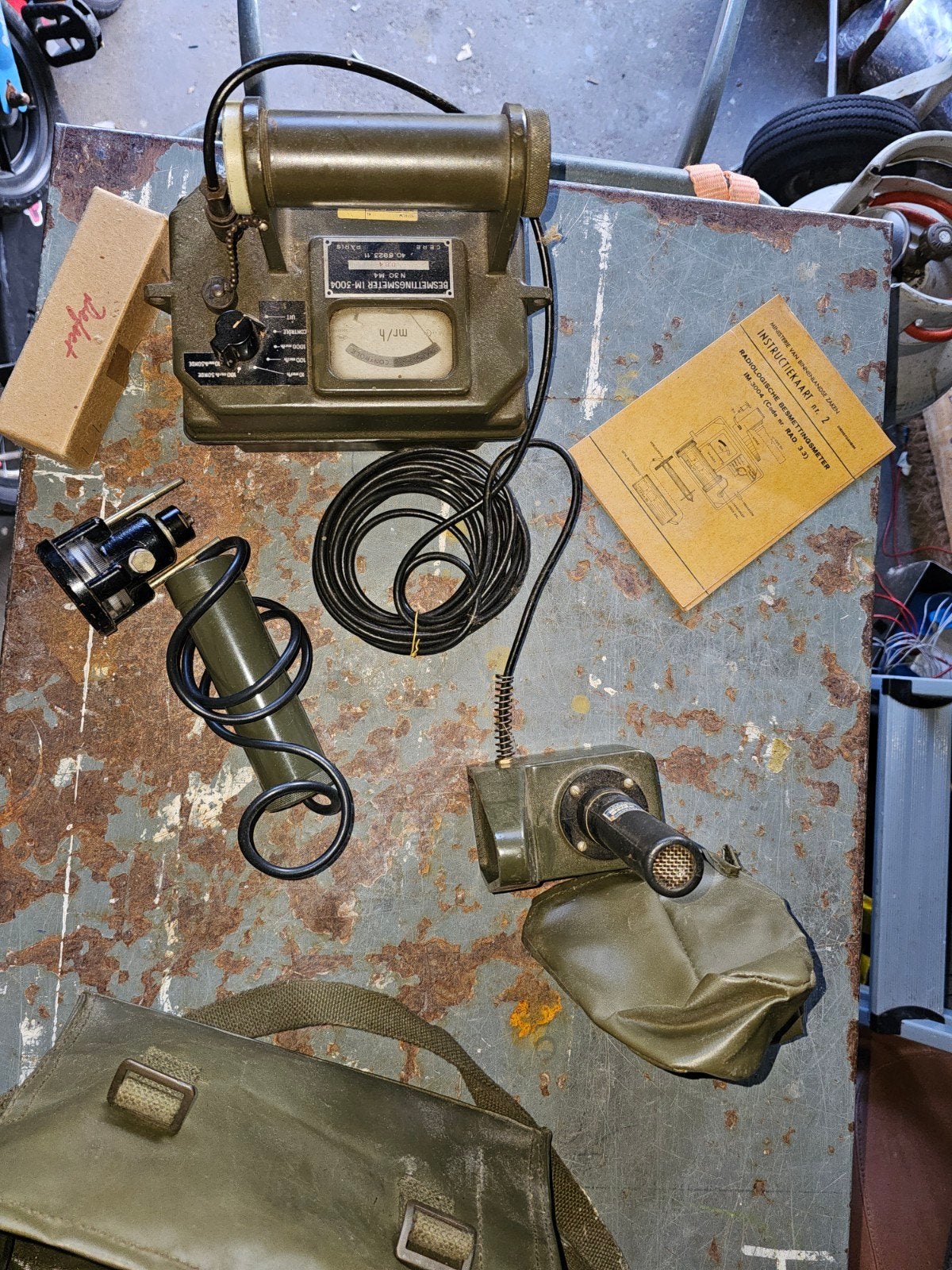 Besmettingsmeter IM-3004 met toebehoren, Ophalen of Verzenden, Landmacht, Nederland, Overige typen