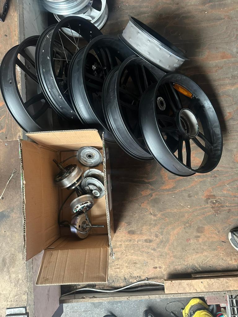Fattbike wielen en motors, Gebruikt, Motor, Aluminium, Ophalen