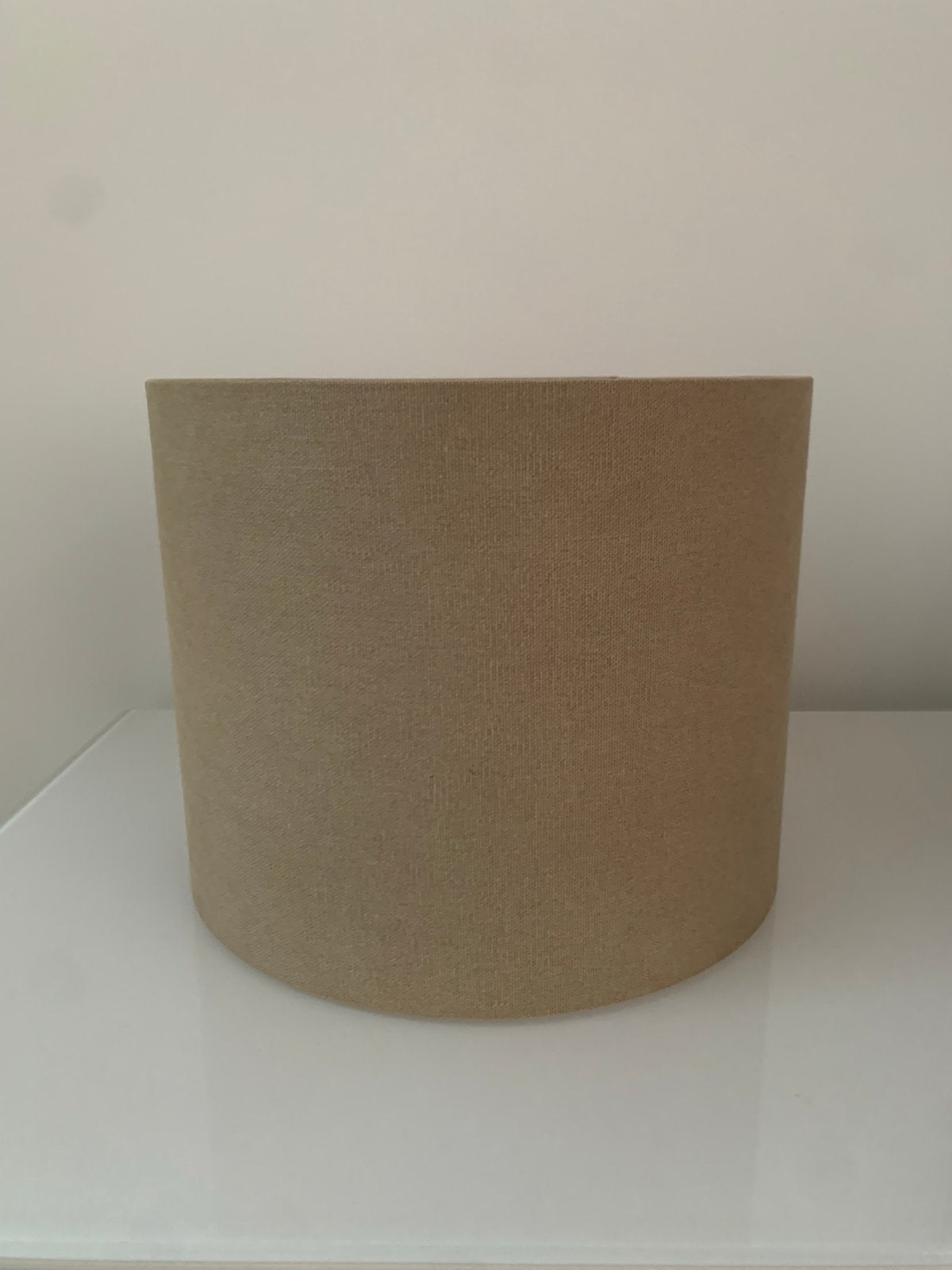Grijze lampenkap - 20cm hoog, 25cm diameter, Gebruikt, 20 cm, Tafellamp, Textiel