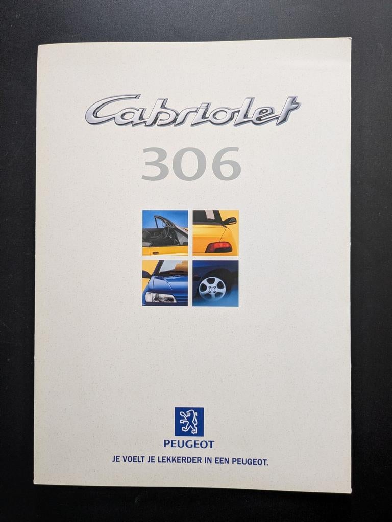 Brochure PEUGEOT 306 Cabriolet 1996/97 + techn. gegevens, Ophalen of Verzenden, Zo goed als nieuw, Peugeot