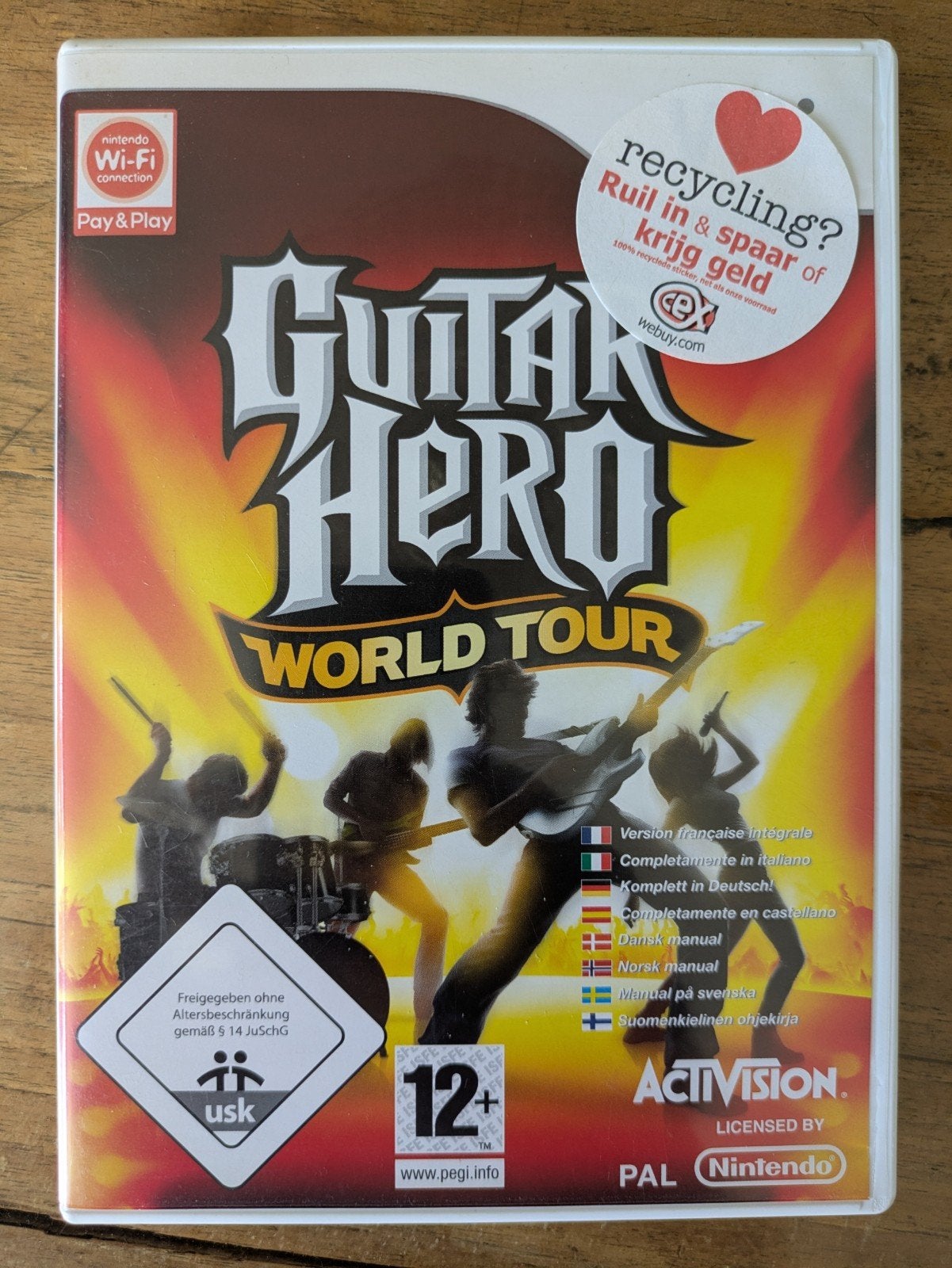 Wii Guitar Hero World Tour, Muziek, Gebruikt, Eén computer, Ophalen of Verzenden