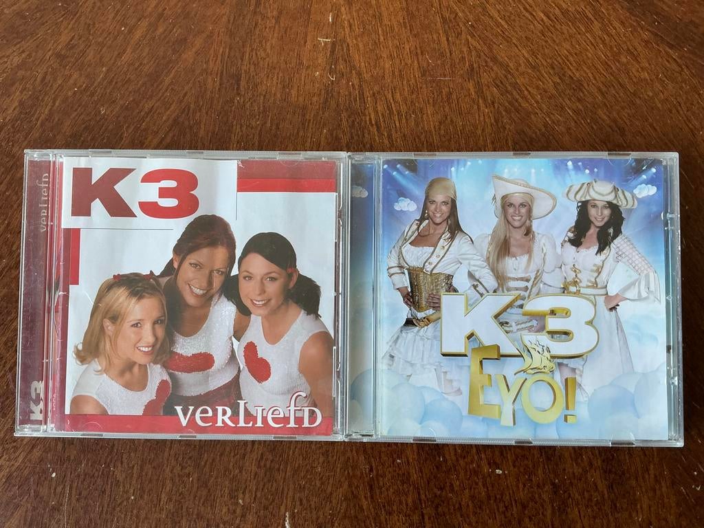 Twee K3 (Originals!) CD's: VerLiefd en Eyo!, Verzenden, Gebruikt, Muziek, 6 tot 9 jaar