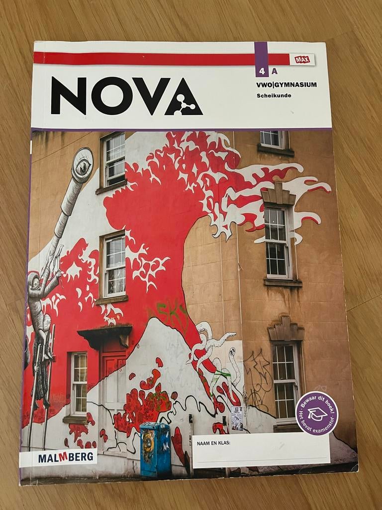 Scheikunde vwo 4 Nova boek Malmberg, Ophalen of Verzenden, Nieuw, VWO, Scheikunde
