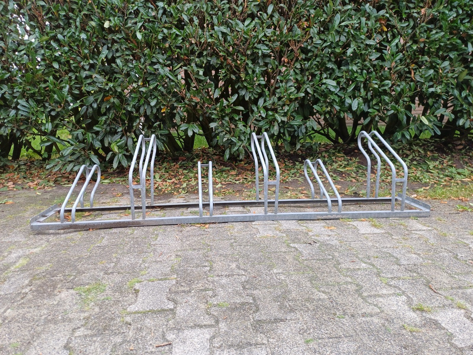 Net en degelijk fietsenrek voor 6 fietsen, Ophalen, Gebruikt