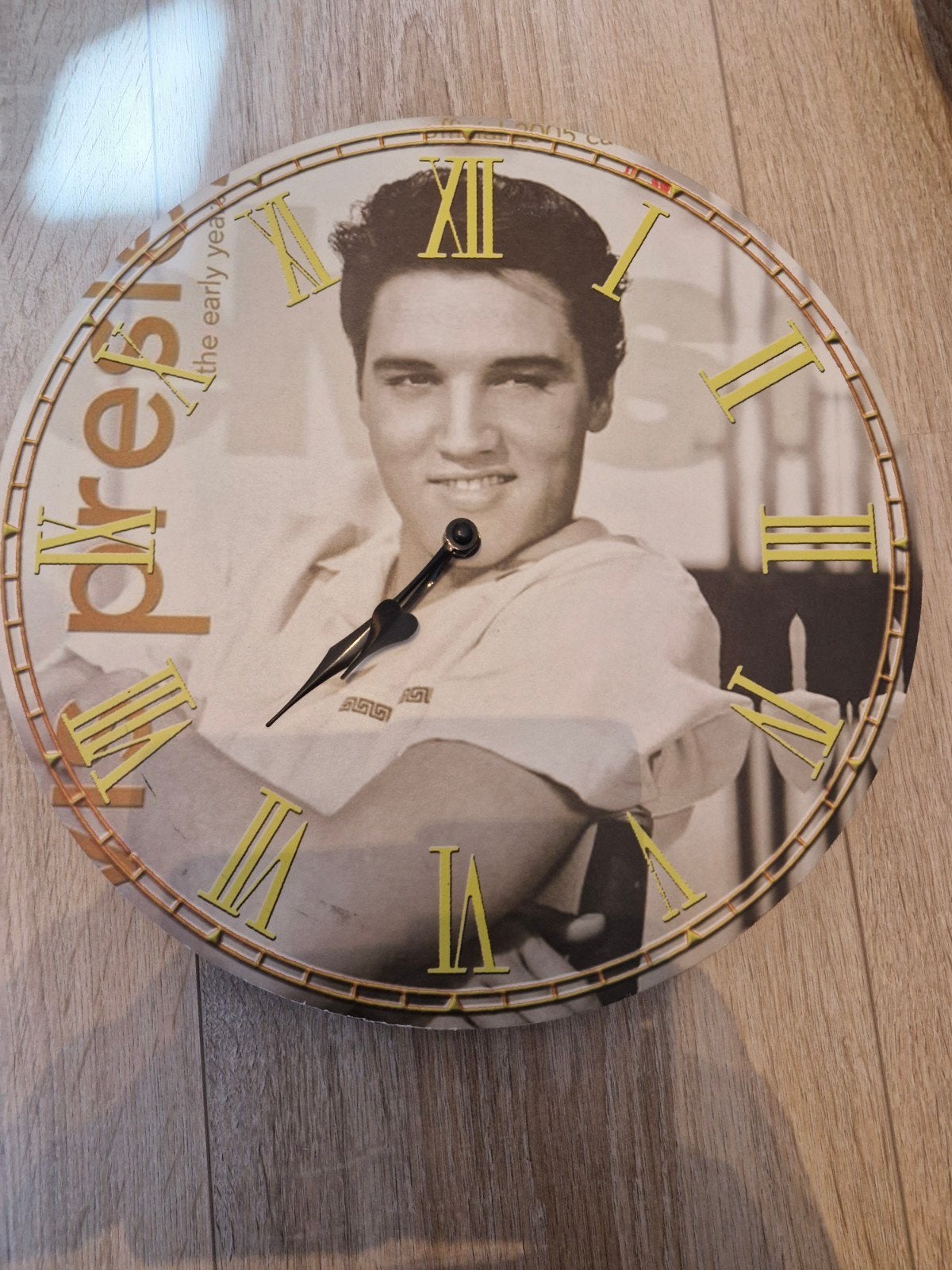 Elvis Presley Wandklok - The Early Years, Ophalen of Verzenden, Gebruikt, Wandklok