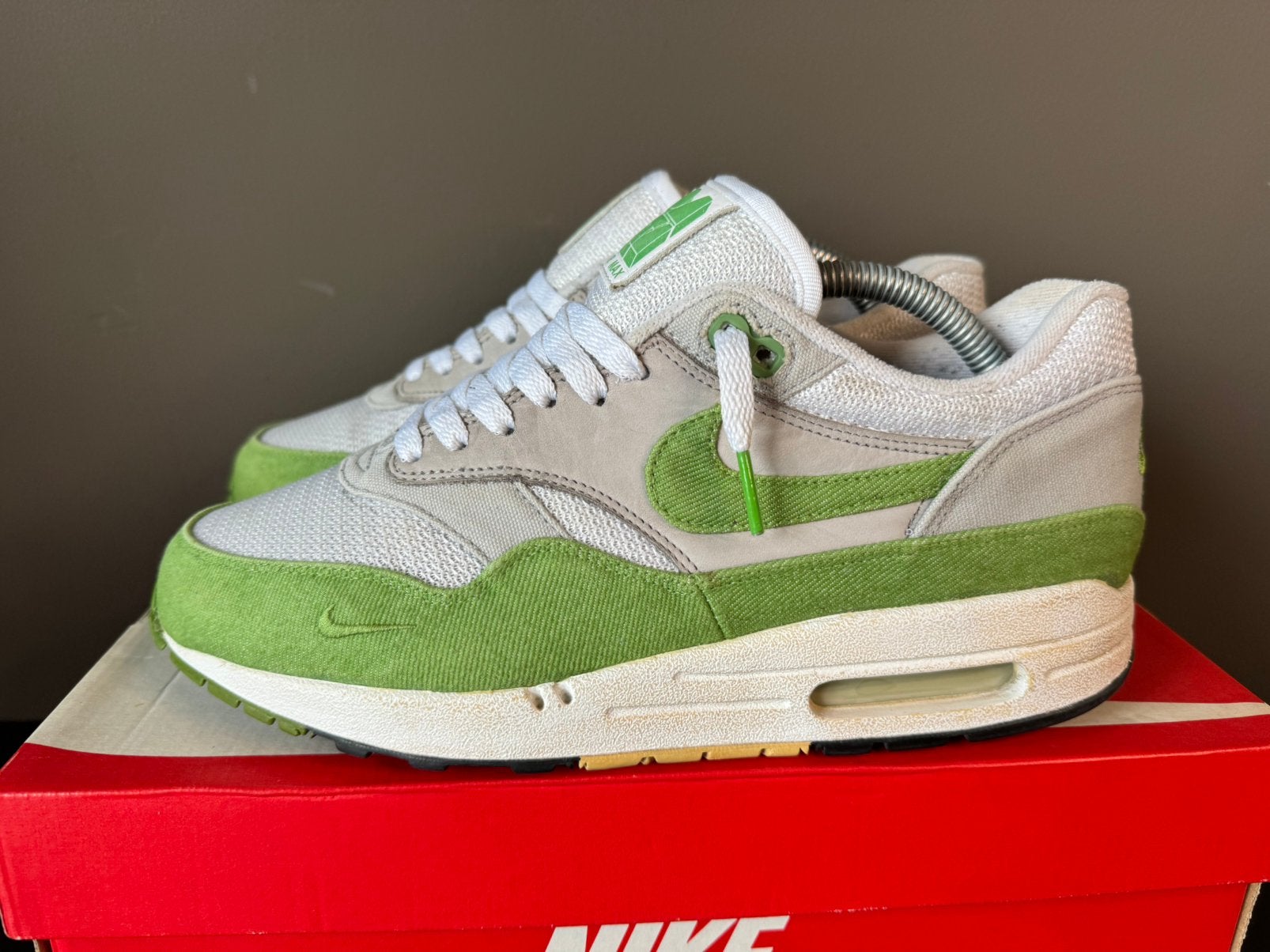NIKE AIR MAX 1 PATTA CHLOROPHYLL OG 2009 eu41 us8 | parra, Ophalen of Verzenden, Overige kleuren
