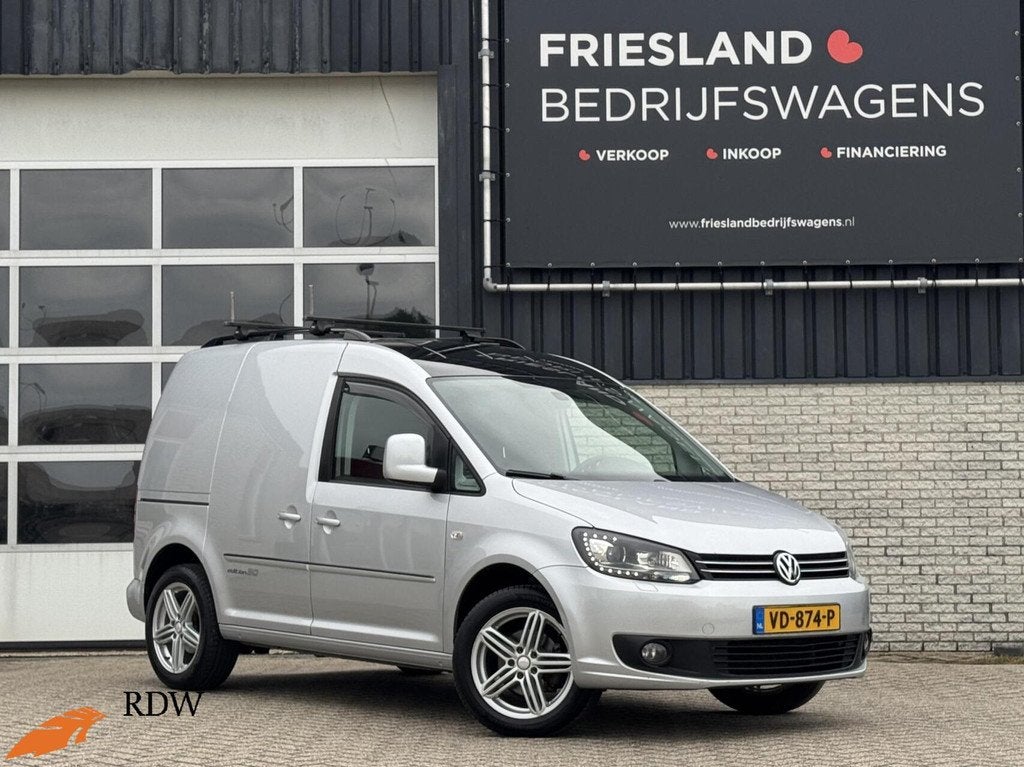 Volkswagen Caddy Bestel 1.6 TDI 102pk Highline Carplay/Leer/, Auto's, Bestelauto's, Voorwielaandrijving, Gebruikt, Zwart, 4 cilinders