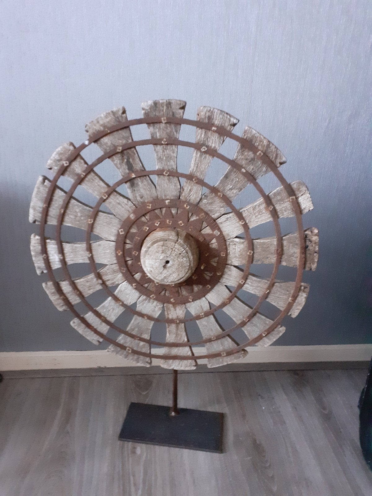 OUD Houten spinnewiel, Ophalen, Gebruikt