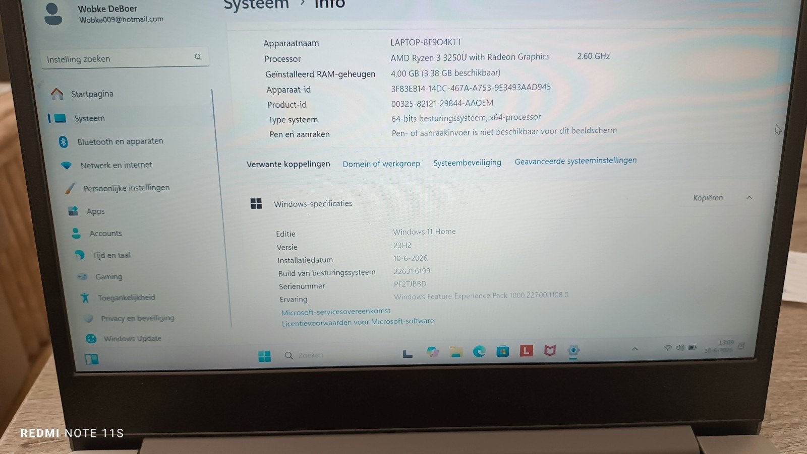 Lenovo Laptop met AMD Ryzen 3, 4GB RAM, Windows 11 Home, Computers en Software, Windows Laptops, Gebruikt, Met videokaart, 2 tot 3 Ghz