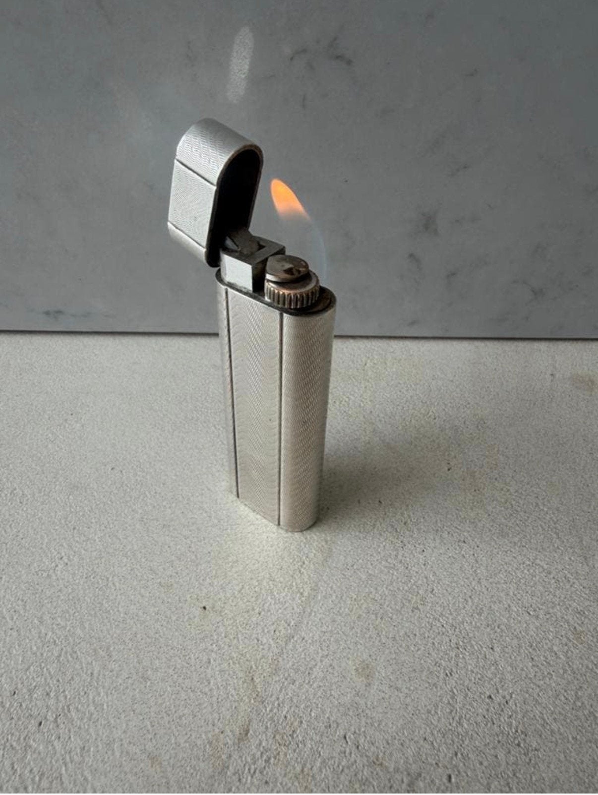 Cartier les Must de Cartier aansteker/lighter zilver, Verzamelen, Ophalen of Verzenden, Gebruikt, Aansteker