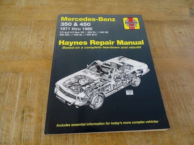Mercedes 350 - 450 - W107-W116 - Haynes Werkplaatshandboek, Verzenden, Gelezen, Mercedes