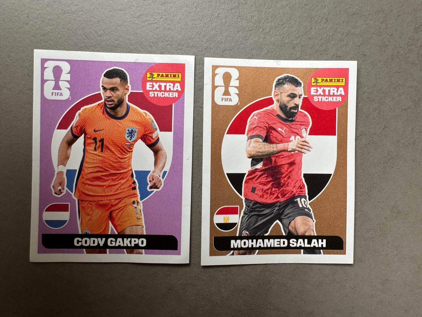 EXTRA STICKERS Panini WK 26 Gakpo en Salah, Ophalen, Zo goed als nieuw, Meerdere stickers