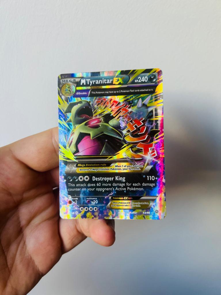 M Tyranitar EX 43/98 Holo Rare Ancient Origins XY Pokemon, Verzenden, Zo goed als nieuw, Losse kaart, Foil
