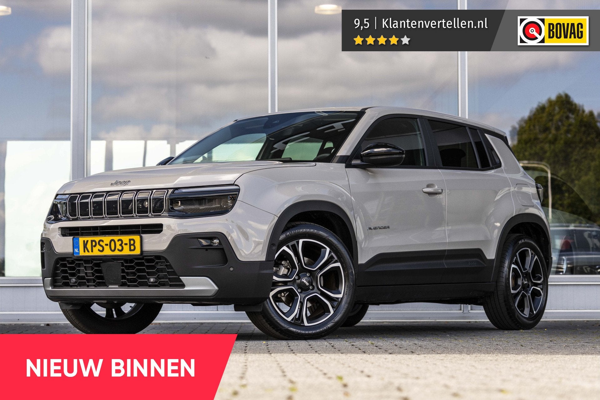 Jeep Avenger Summit 54 kWh | Camera | Carplay | Adaptiv. Cru, Gebruikt, 156 pk, Leder en Stof, 393 km