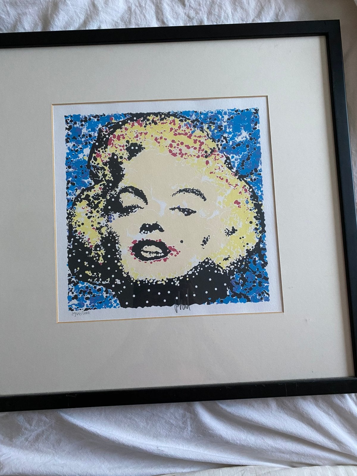 Marilyn Monroe zeefdruk Ad van Hassel, Ophalen of Verzenden, Portret en Figuren, Zeefdruk