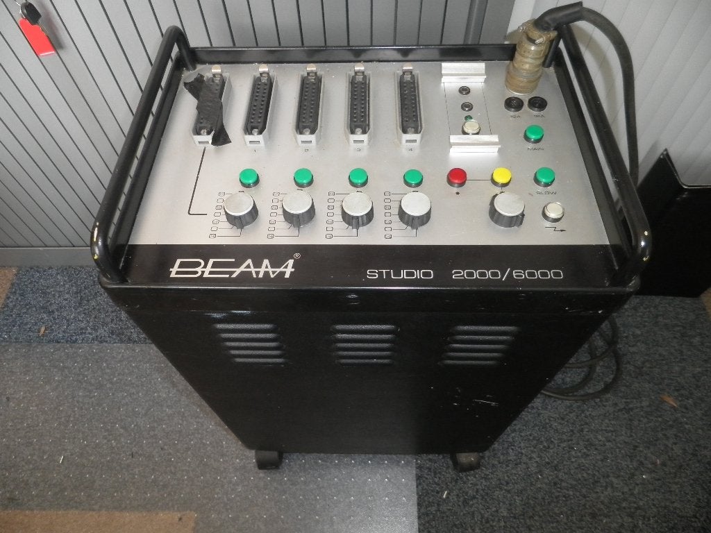 beam flitser 2000/6000 met tweelampen, Ophalen, Gebruikt, Dimbaar, Studioflitser