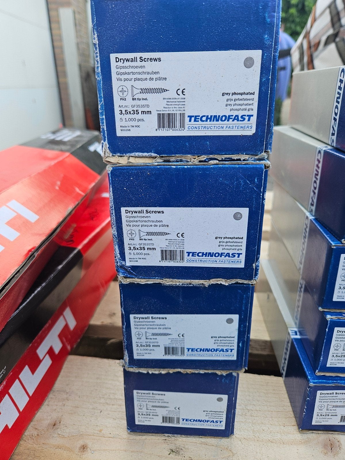 Gipsplaatschroeven 3,5x35 mm - 1000 stuks, Ophalen of Verzenden, Nieuw, Minder dan 50 mm, Schroeven