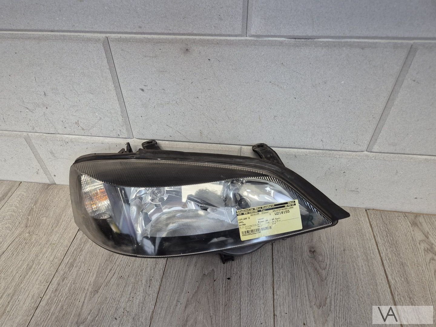 Opel Astra G 1998 - 2004 koplamp rechts zwarte inleg €25, Gebruikt, -, -, Opel