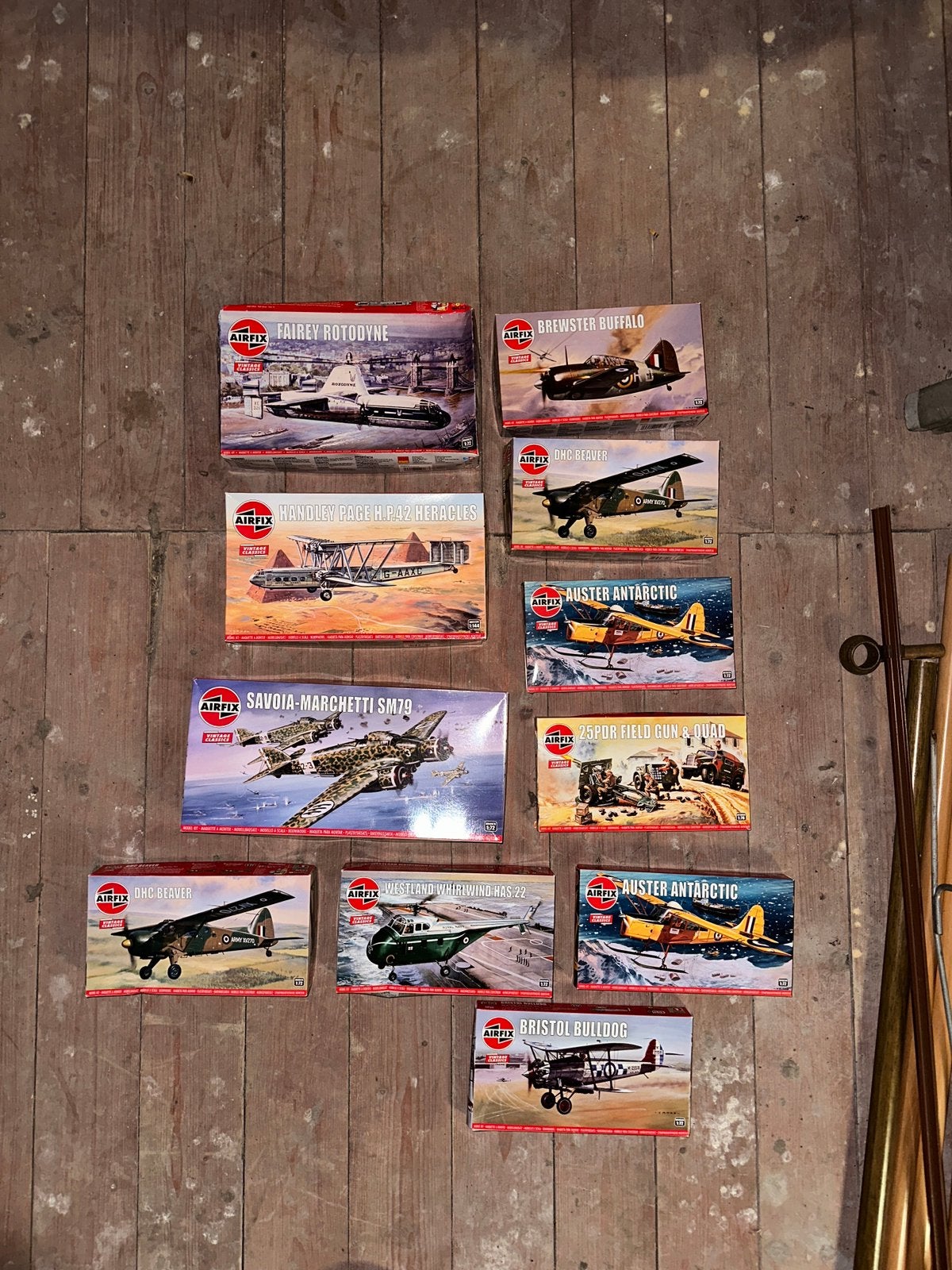 11 Airfix Vintage Classics modelbouwdozen – vliegtuigen –, Ophalen of Verzenden, Zo goed als nieuw, 1:72 tot 1:144, Overige merken