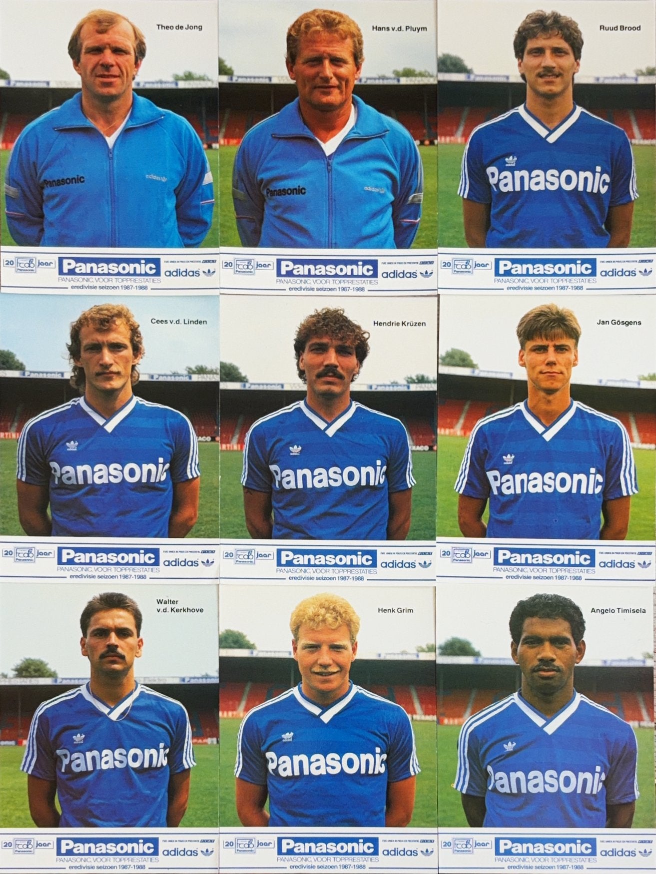 10  Spelerskaarten FC Den Bosch - seizoen 1987/1988, Ophalen of Verzenden, Zo goed als nieuw, Ajax, Spelerskaart