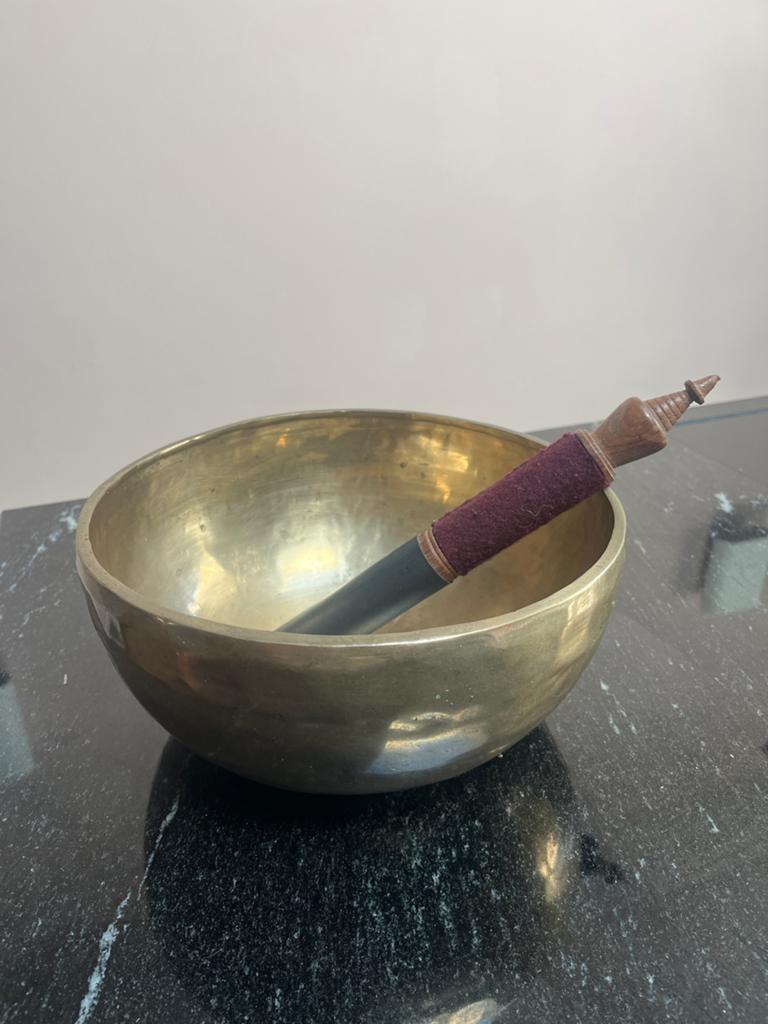 Handgemaakte Tibetaanse Klankschaal - 1620 gram, Ophalen of Verzenden, Gebruikt