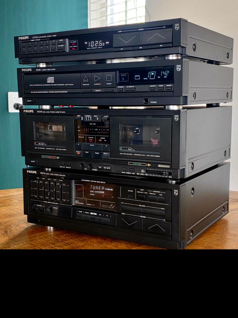 Philips Stereo Set (serie 700 ), Ophalen, Gebruikt, Cassettedeck, Philips
