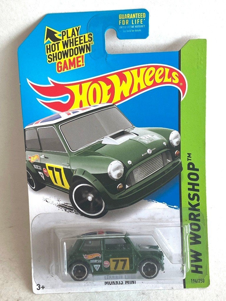 MINI groen UNION JACK WORKSHOP All Stars #194/250. Hotwheels, Ophalen, Zo goed als nieuw, Auto