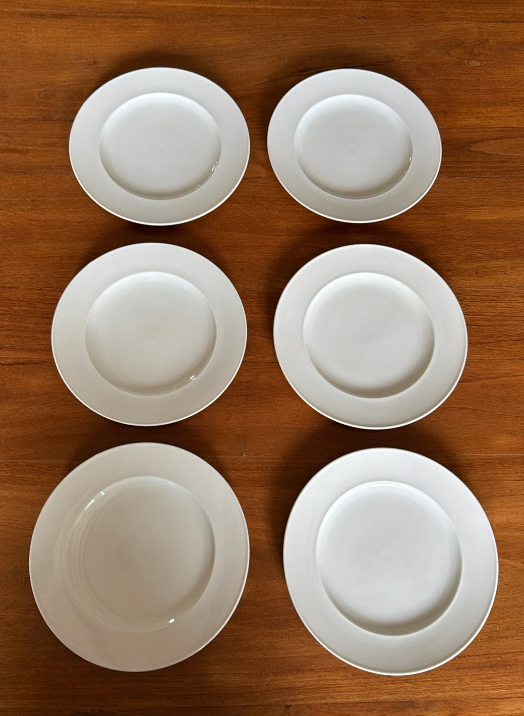 6 Rosenthal Composition White ontbijtborden, Ophalen of Verzenden, Zo goed als nieuw, Bord(en), Overige stijlen