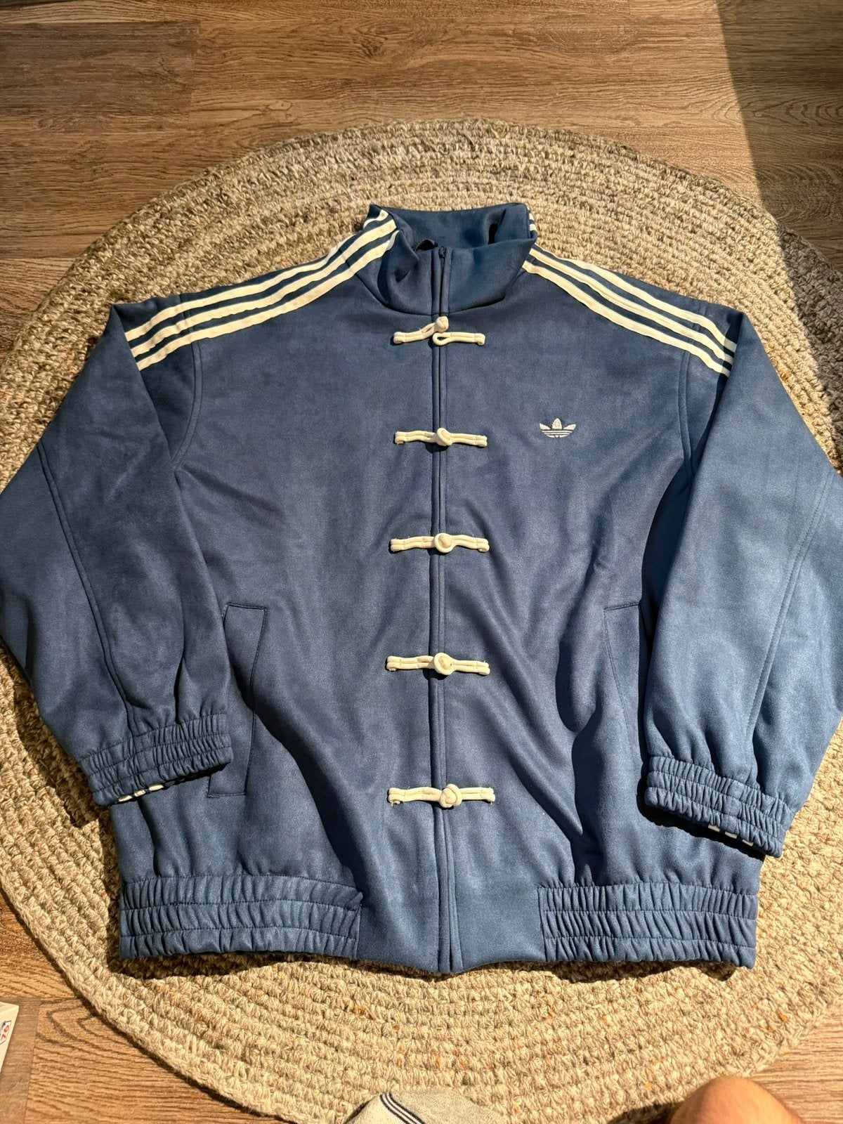 Adidas jasje/vest - Chinees Nieuwjaar Vintage blue (maat XL), Ophalen of Verzenden, Zo goed als nieuw, Maat 56/58 (XL), Blauw