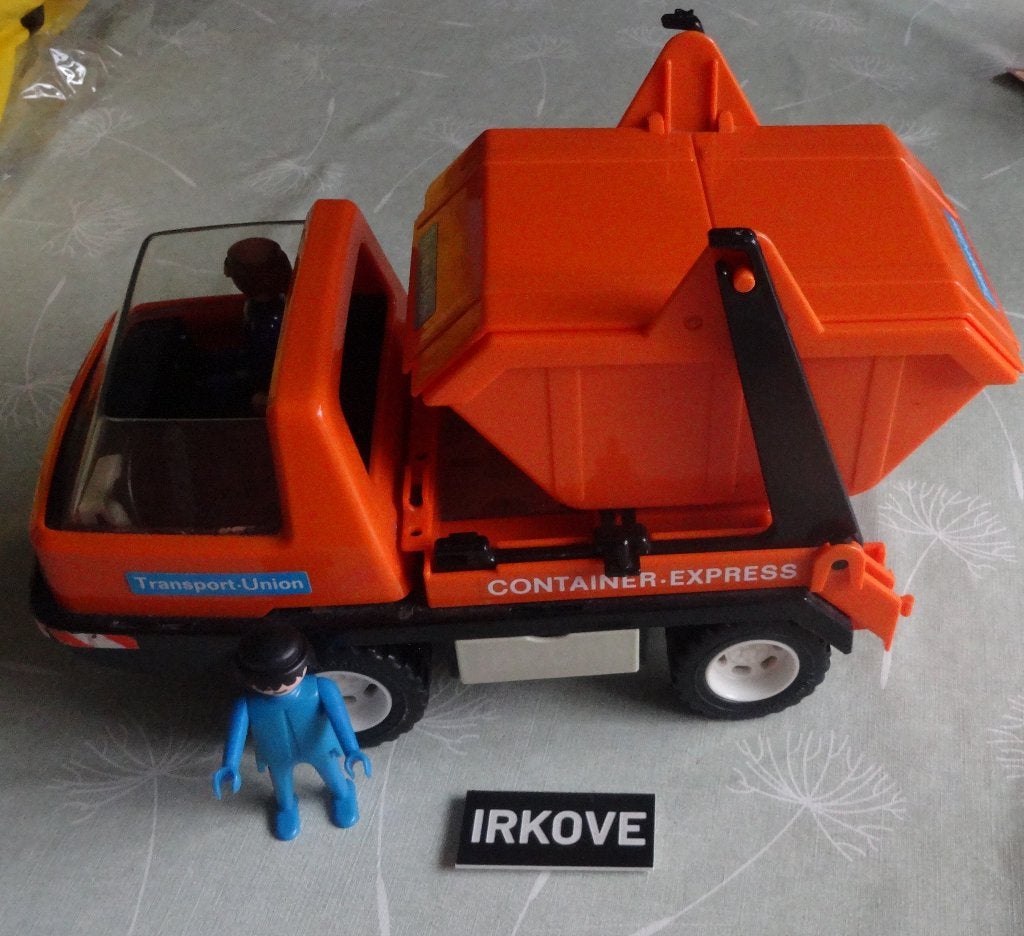 PLAYMOBIL * CONTAINER WAGEN * MOOIE Staat *, Verzenden, Zo goed als nieuw, Complete set, Voertuig