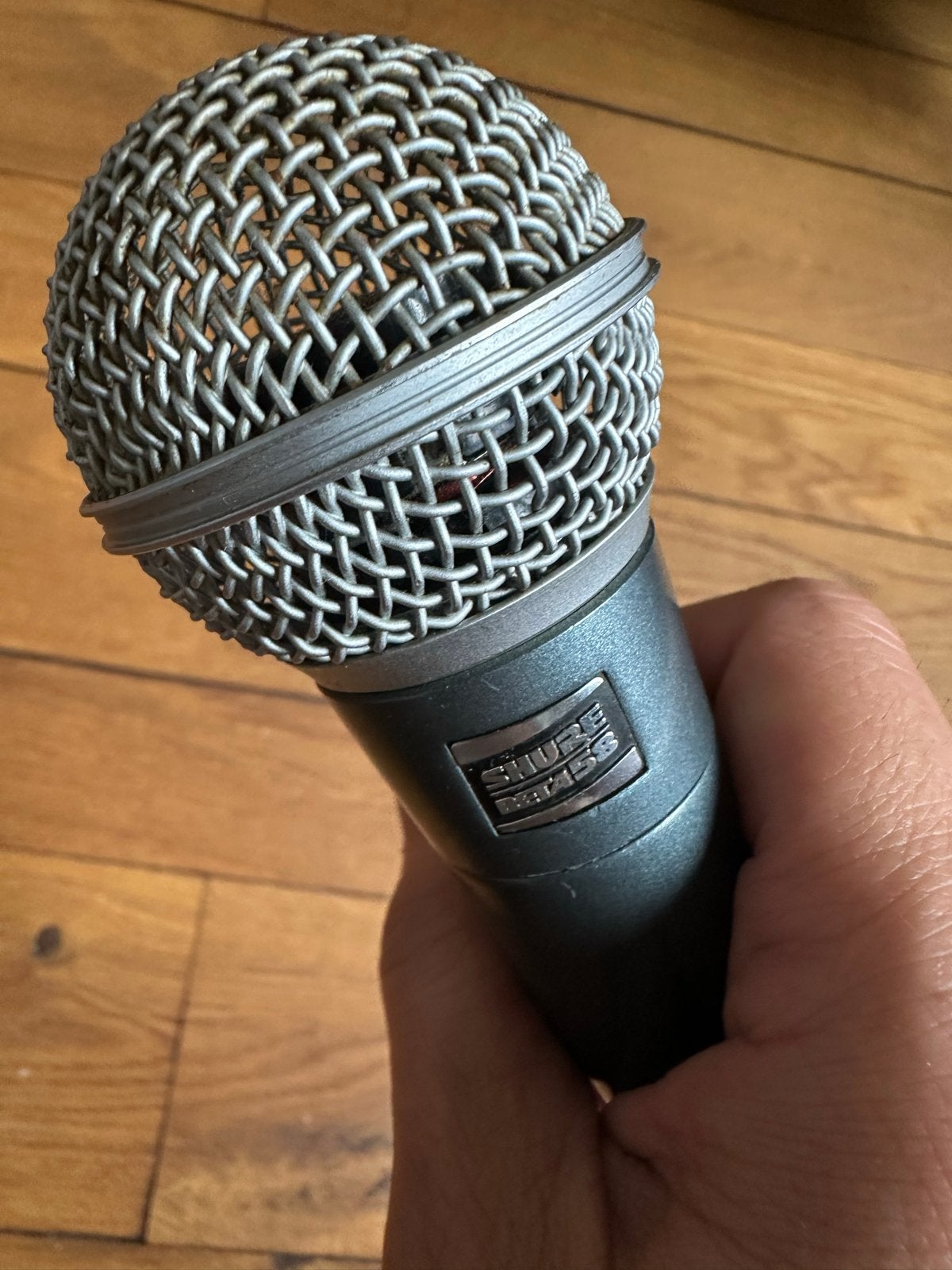 Originele Shure Beta 58 (Vintage, jaren '90) – Géén 58A, Ophalen of Verzenden, Gebruikt, Zangmicrofoon
