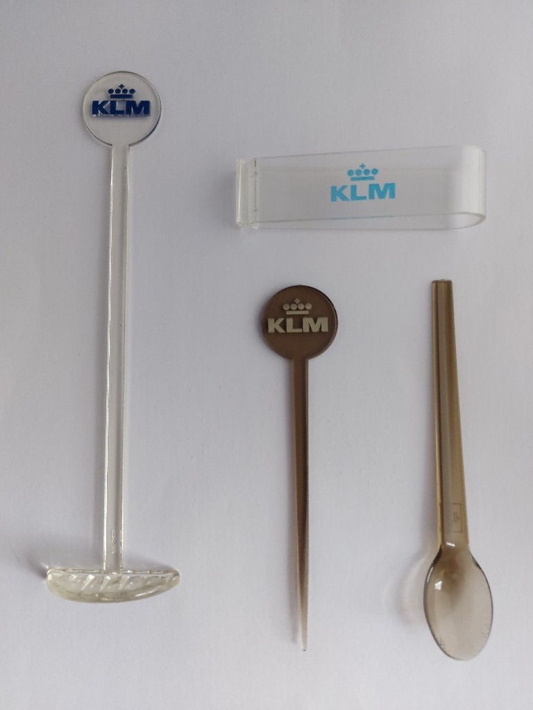 Set kunststof KLM items (K782), Verzamelen, Ophalen of Verzenden, Gebruikt, Overige typen