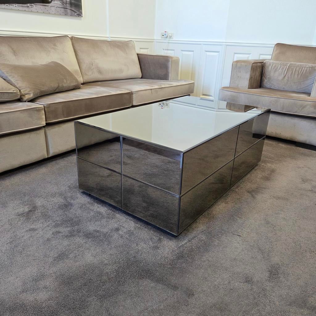 Spiegeltafel / Salontafel, Ophalen
