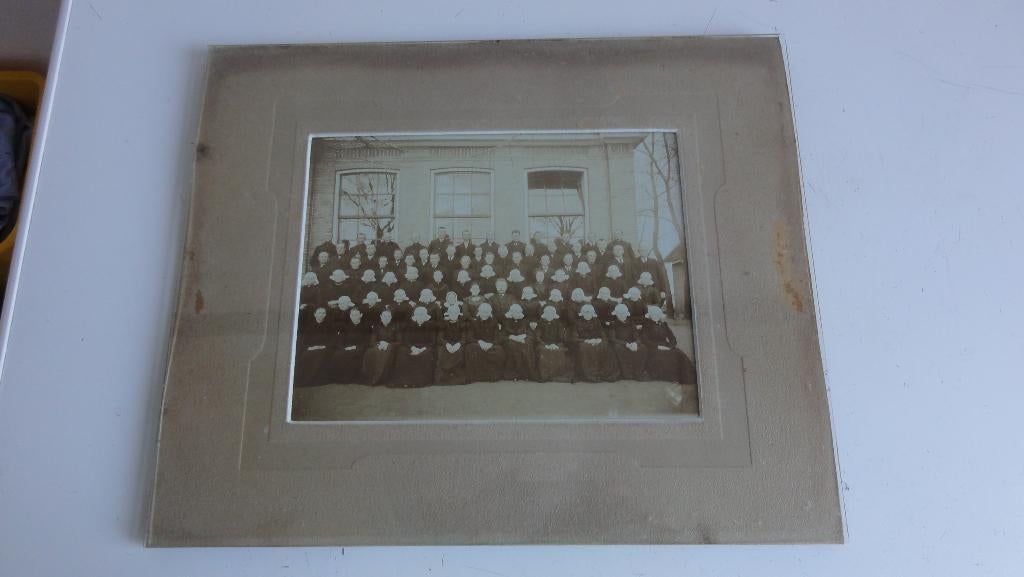 Foto antiek van Heiman Nieweg Steenwijk eind 19e eeuw, Ophalen of Verzenden