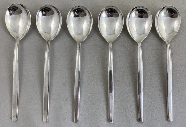 Sola Pleet Prelude 6x verzilverde dessertlepel set