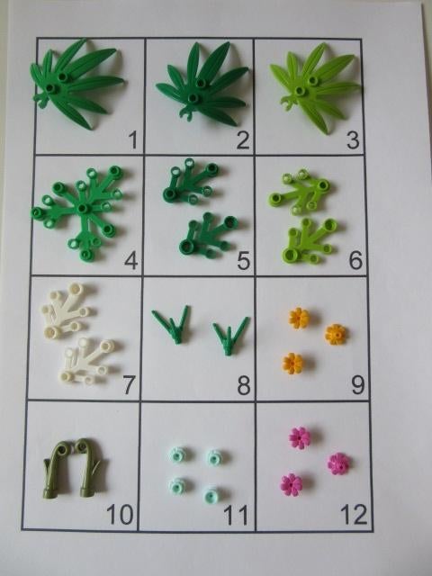 L388 LEGO PLANT BLOEM BLADEREN PLANTS STENGEL GRAS, Kinderen en Baby's, Speelgoed | Duplo en Lego, Dalwagen 45b, 6669 CB Dodewaard