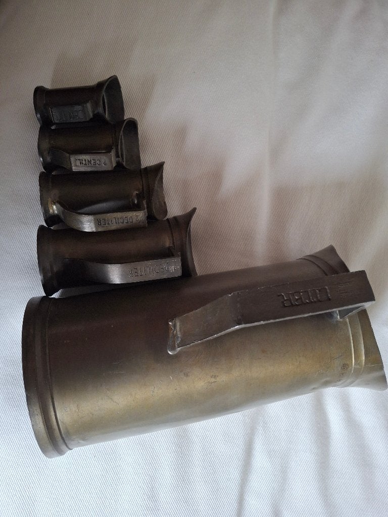 Tinnen Maatbekers (set), Antiek en Kunst, Antiek | Tin, Ophalen
