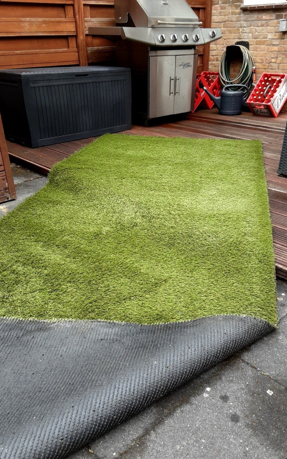 140 x 375 Kunstgras mat met drainage, kunst gras 40 mm dikte, Ophalen, Kunstgras