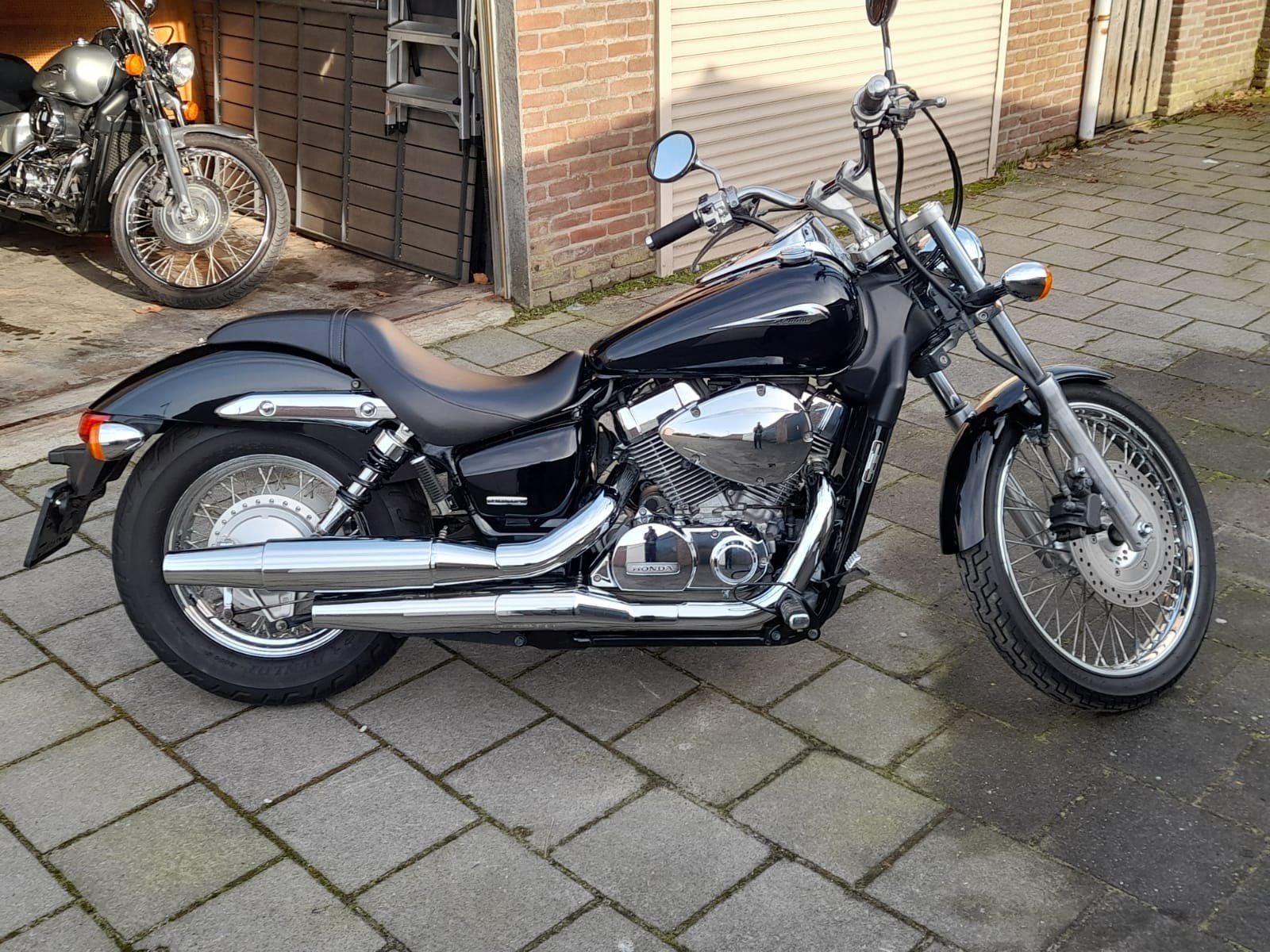 Honda Shadow Spirit 2007 - Zwart, Goede Staat, 21951 km, Motoren, Particulier, Chopper
