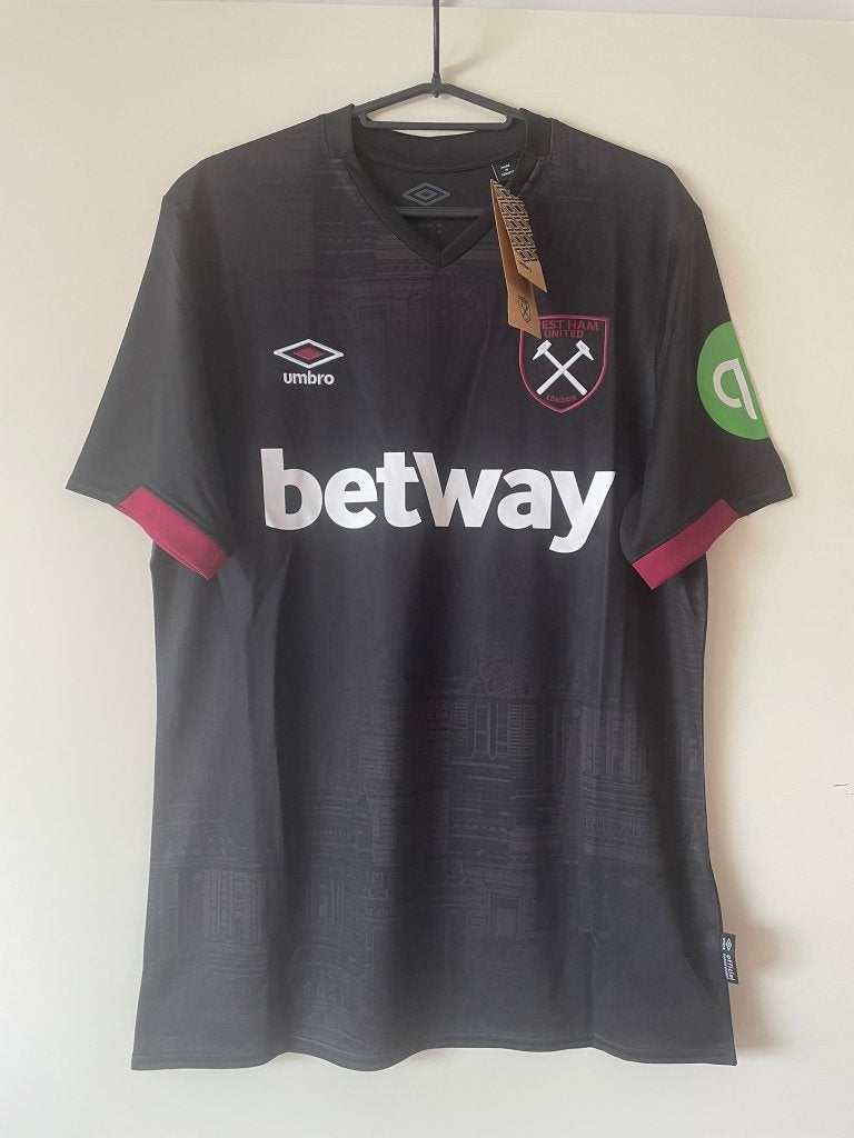 West Ham United Umbro Voetbalshirt Nieuw Maat M, Maat 48/50 (M), Zwart, Nieuw, Ophalen of Verzenden
