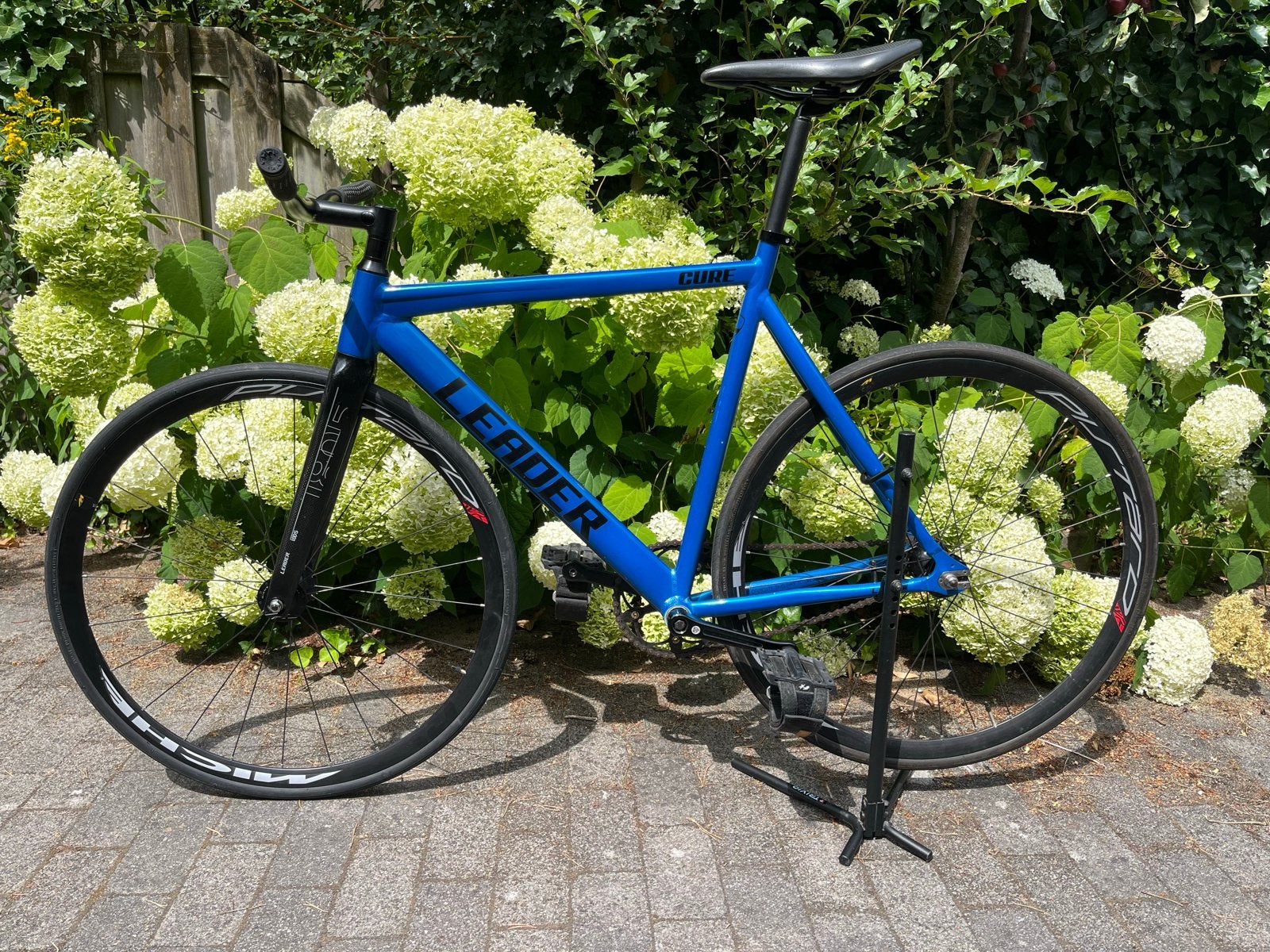Leader Cure Fixie - Blauw Caddy - 57cm - Zo goed als nieuw, Fietsen en Brommers, Fietsen | Heren | Sportfietsen en Toerfietsen