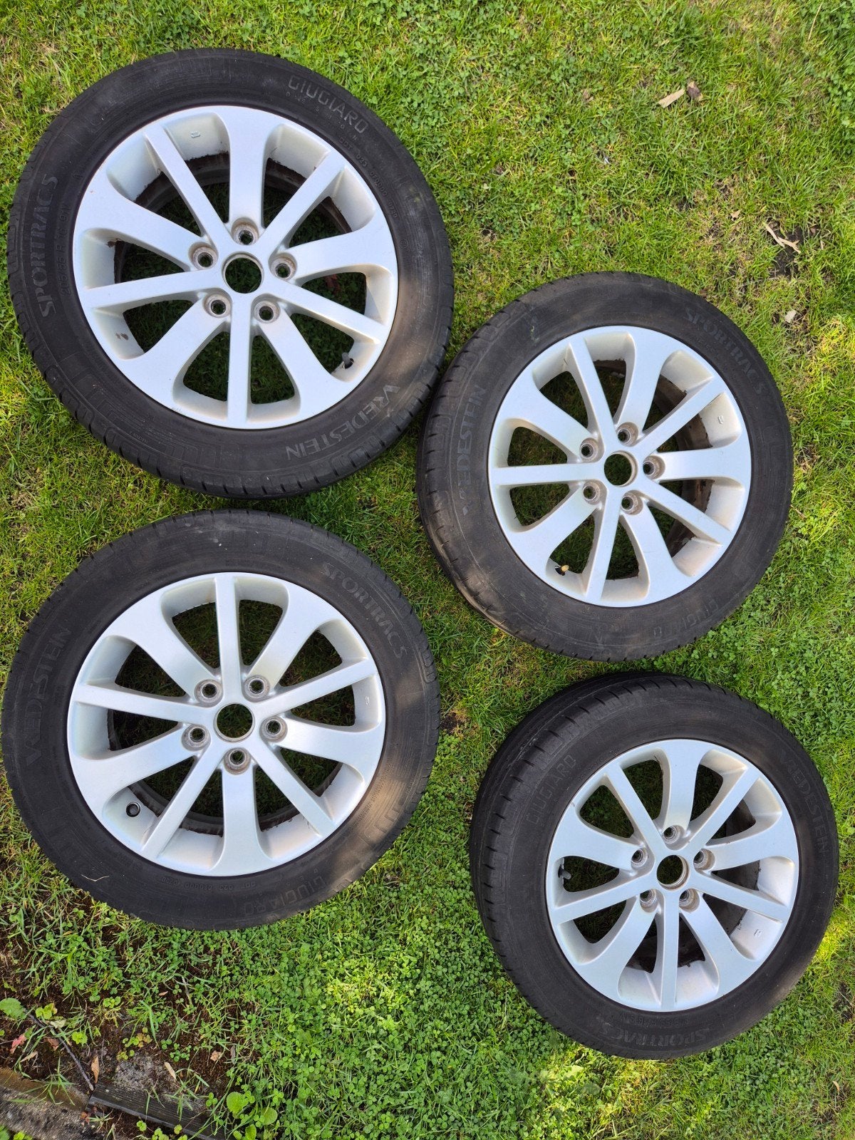 Vredestein Sportrac 5 zomerbanden met velgen - 205/55 R16, Ophalen, Gebruikt