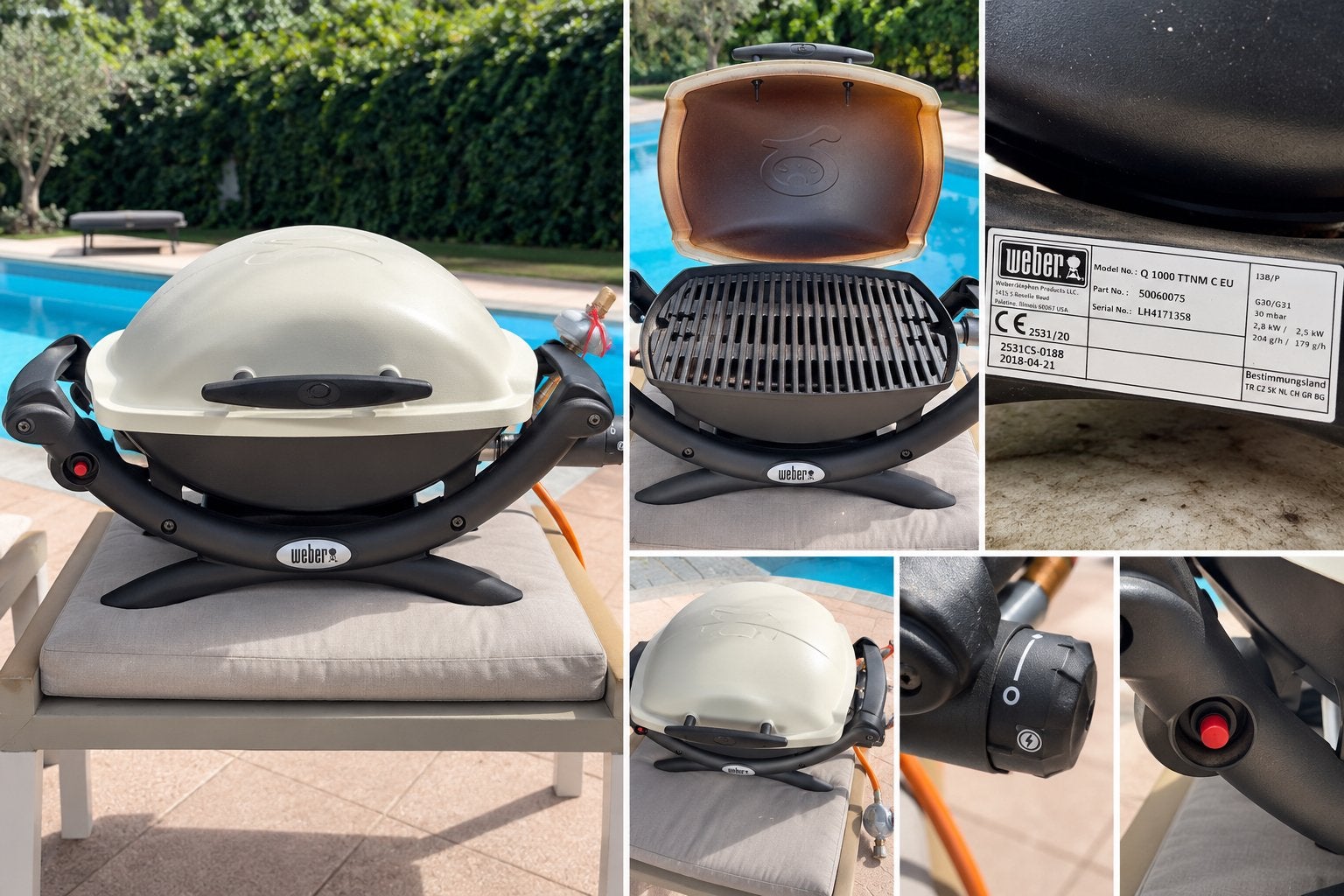 Weber Q1000 gasbarbecue, Ophalen, Zo goed als nieuw