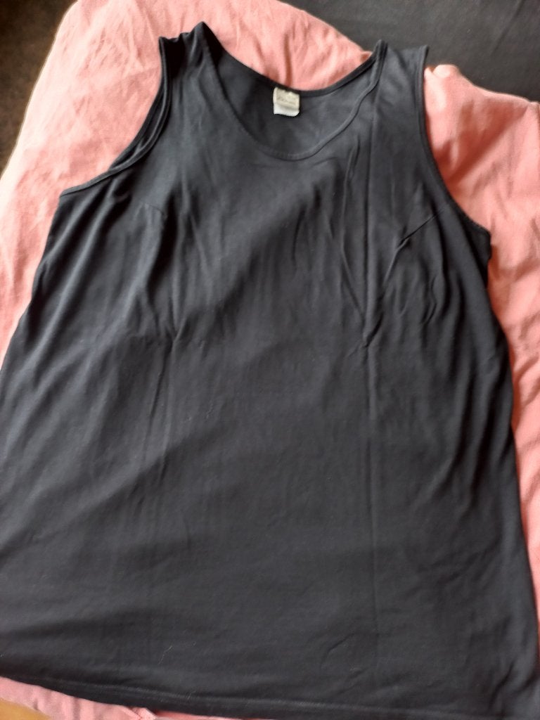Miss Etam zwarte mouwloze top, maat 46., Kleding | Dames, Grote Maten, Ophalen of Verzenden, Gedragen, Zwart, Shirt of Top