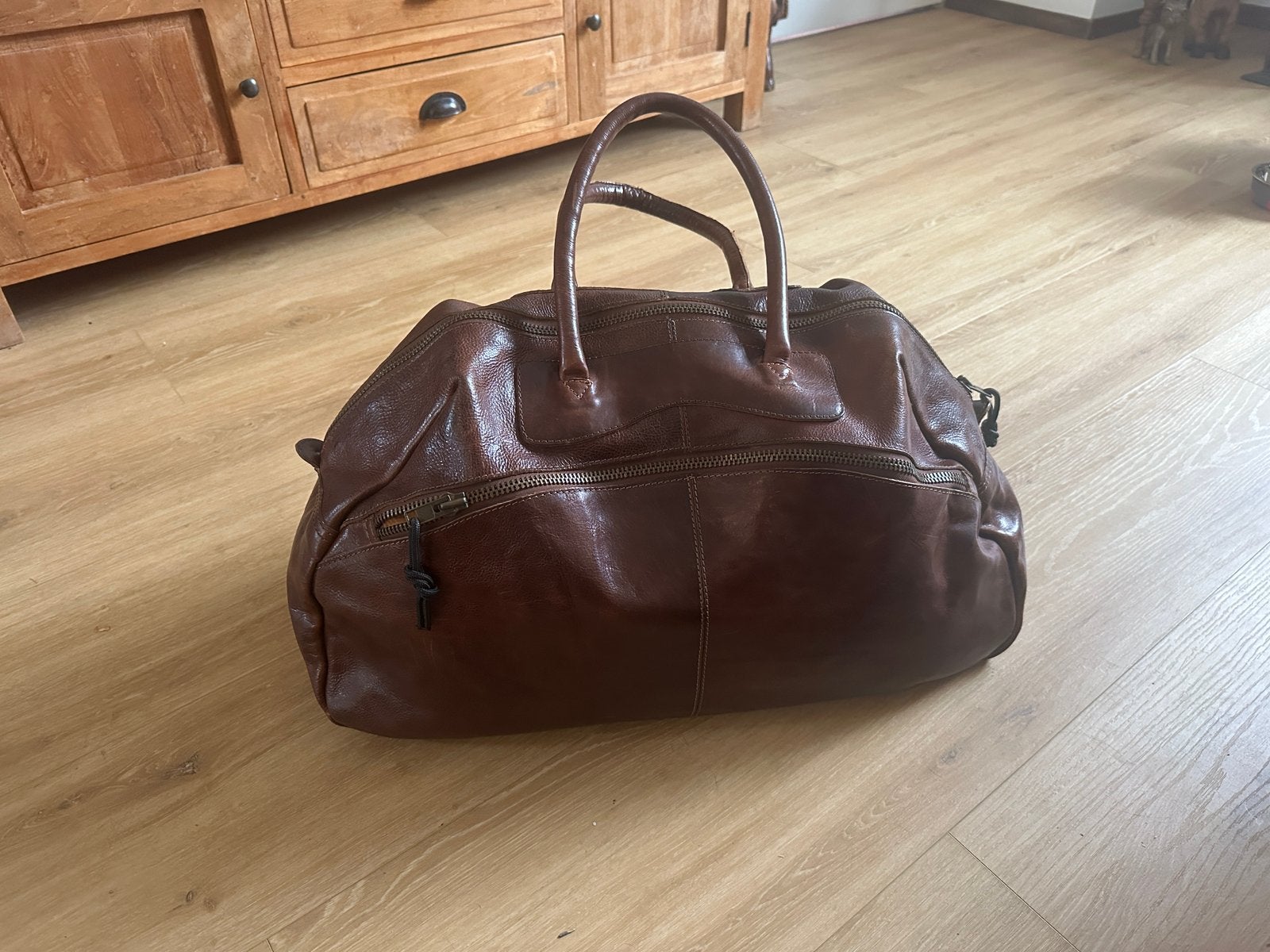 Cowboys Bag “Chicago” weekendtas / reistas, Ophalen, 40 tot 60 cm, 20 tot 30 cm, Bruin